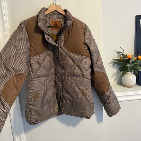 Eddie Bauer Brown Hunting Skyliner Goose Down Puffer Jacket Small - Picture 12 of 16